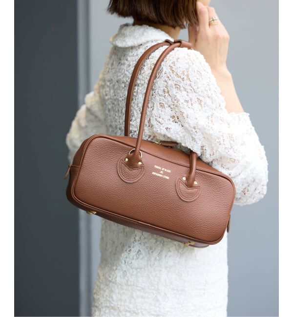 IENA「《WEB/一部店舗限定》YOUNG&OLSEN EMBOSSED LEATHER STUDENT S バッグ YO2601-GD005」|ボストンバッグ|