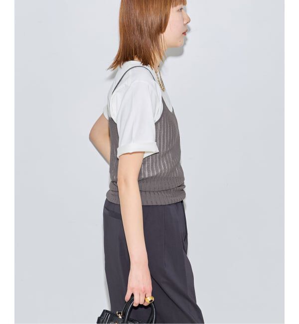 journal standard L'essage「LACYジャガードニットキャミソール」|キャミソール|