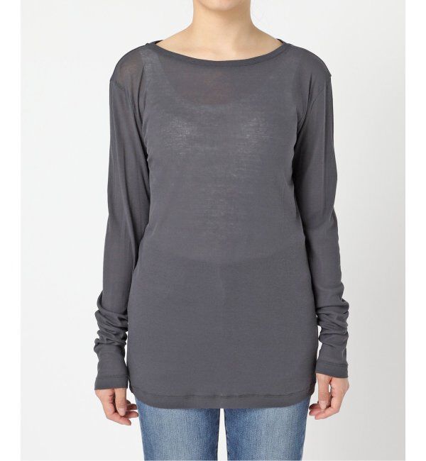 Spick and Span「《追加2》シアーボートネックプルオーバー」|Tシャツ・カットソー|