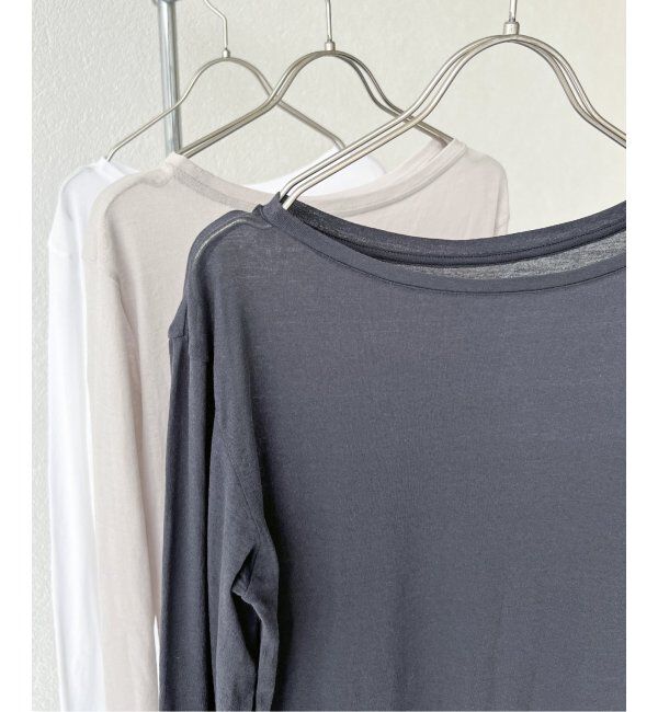 Spick and Span「《追加2》シアーボートネックプルオーバー」|Tシャツ・カットソー|