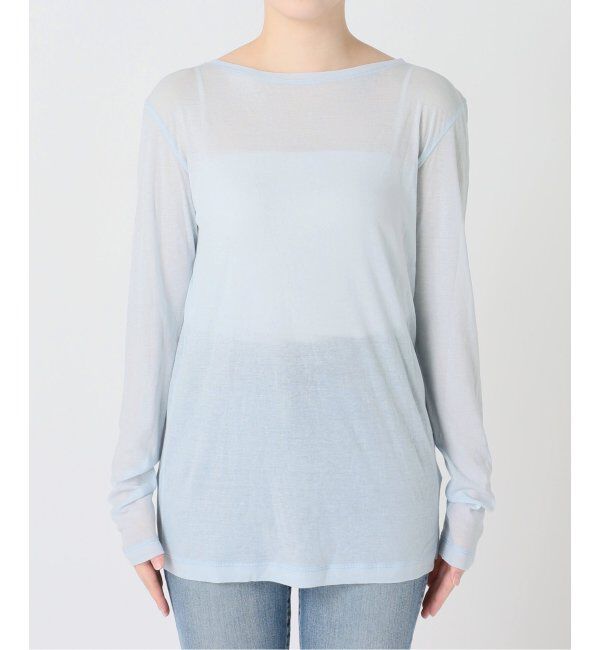 Spick and Span「《追加2》シアーボートネックプルオーバー」|Tシャツ・カットソー|