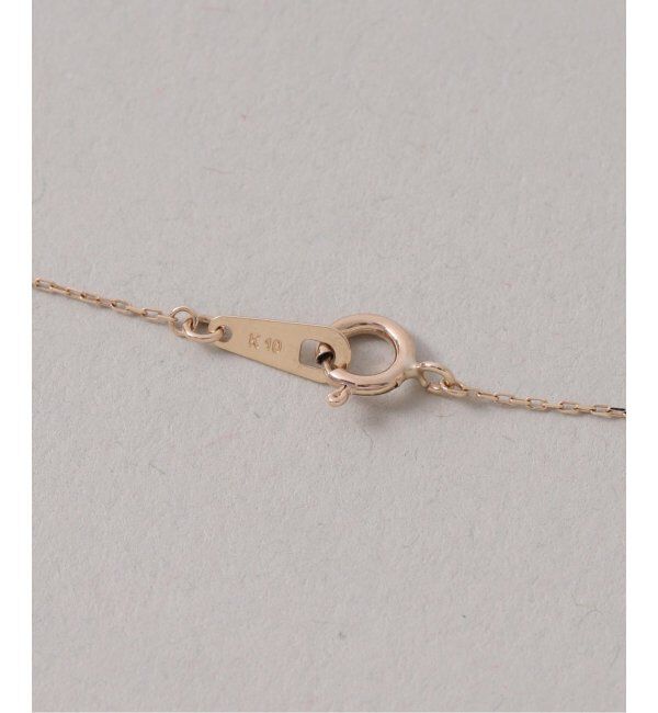 Lilas by Spick&Span「arrowラインホワイトトパーズネックレス K10」|ネックレス|