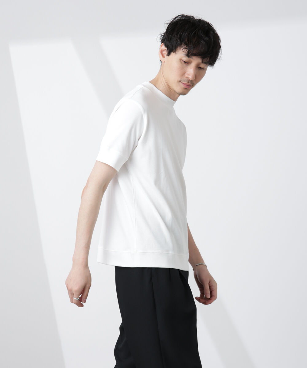nano･universe「[FORMAL JERSEY]モックネックカットソー半袖」|Tシャツ・カットソー|