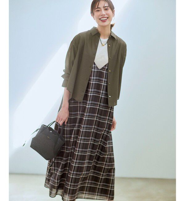 23区「【見上愛さん着用】ペーパーライクコンビ ショルダーバッグ (S)」|ショルダー・メッセンジャー|