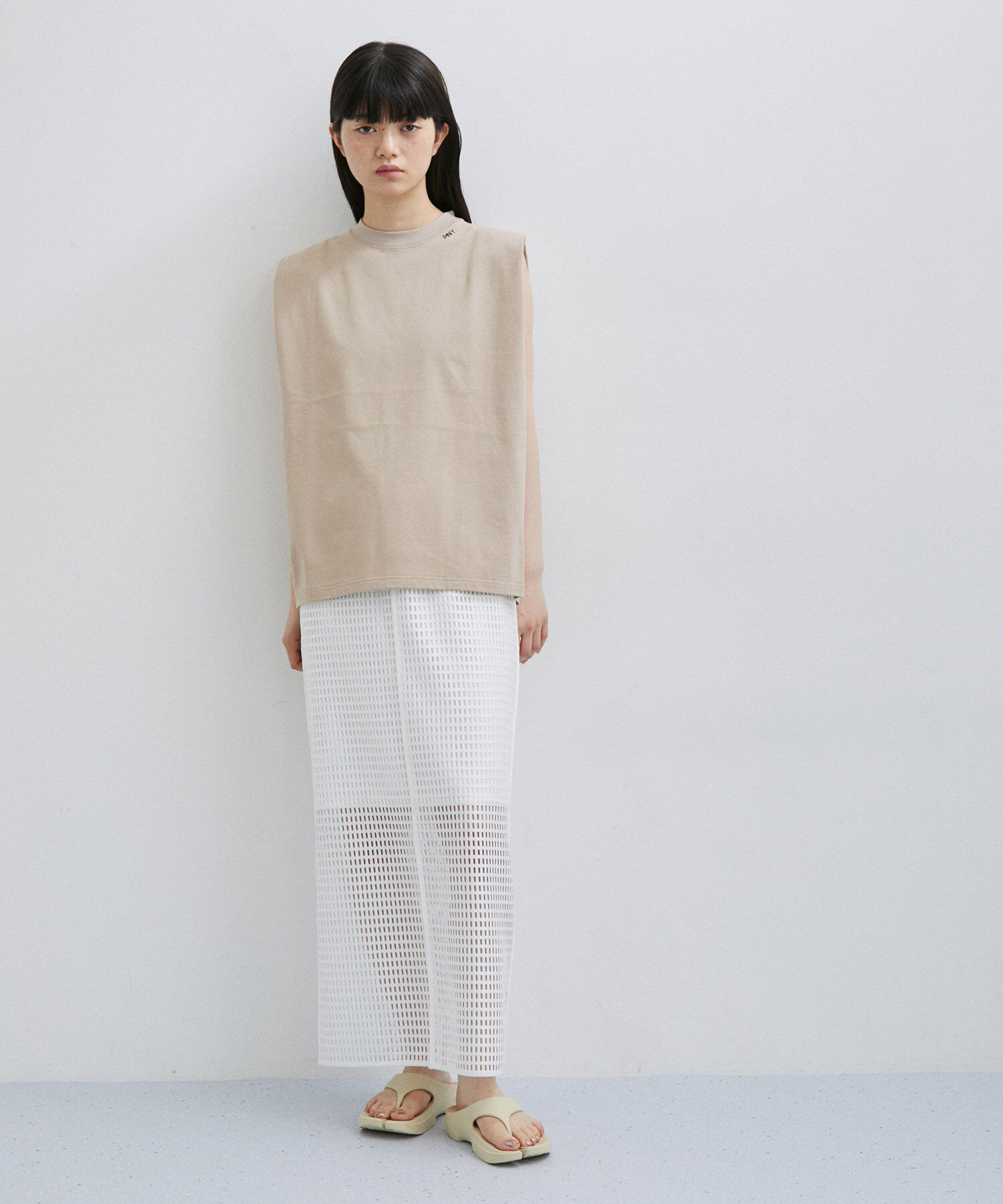 ADAM ET ROPE'「【セットアップ対応】メッシュレーススカート」|スカート|