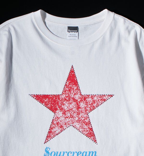  「【UNISEX】SourcreamラインストーンスターグラフィックTEE」|Tシャツ・カットソー|