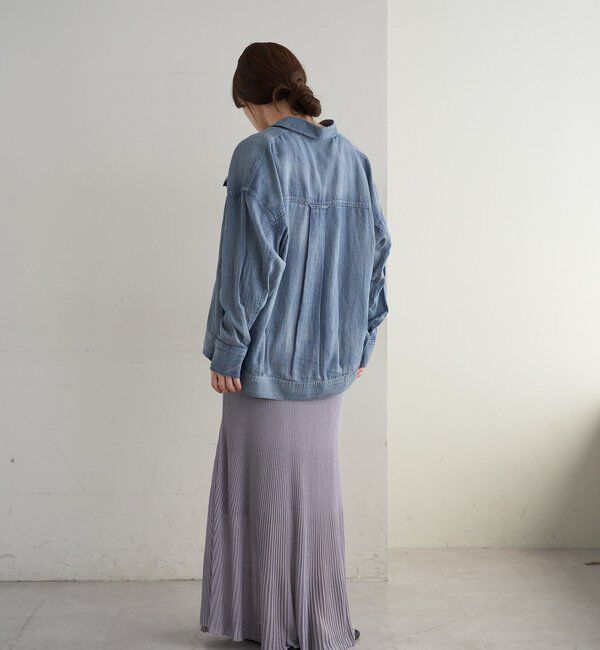  「【再入荷】シアーデニムシャツ」|シャツ・ブラウス|