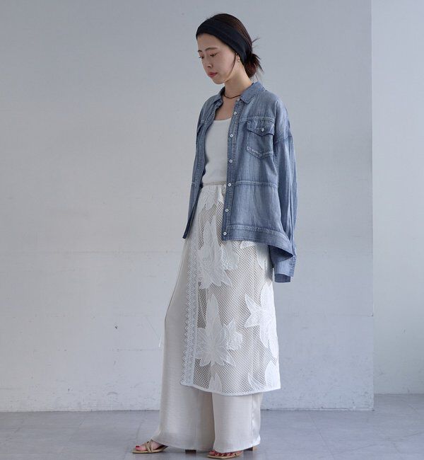  「【再入荷】シアーデニムシャツ」|シャツ・ブラウス|