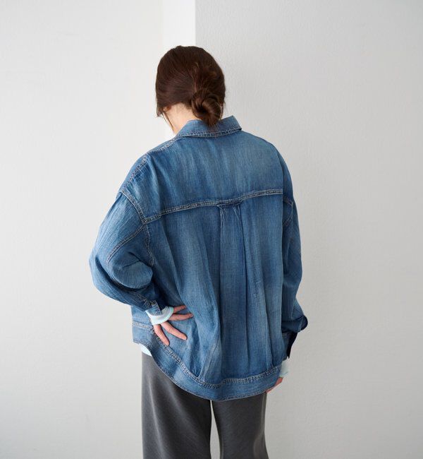  「【再入荷】シアーデニムシャツ」|シャツ・ブラウス|