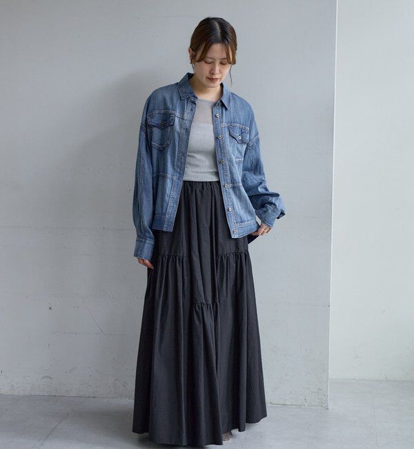  「【再入荷】シアーデニムシャツ」|シャツ・ブラウス|