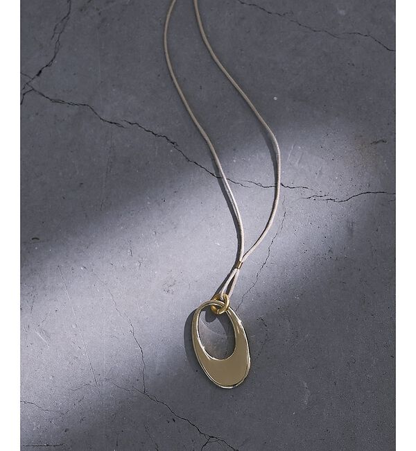 collex「【dignif】【金属アレルギー対応】オーバルトップコードネックレス」|ネックレス|ゴールド