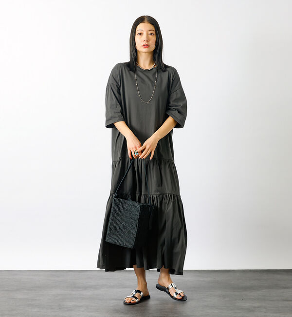 Rouge vif「【BAGMATI / バグマティ】ワンハンドル かごバッグ / ブラック【WEB」|ハンドバッグ|
