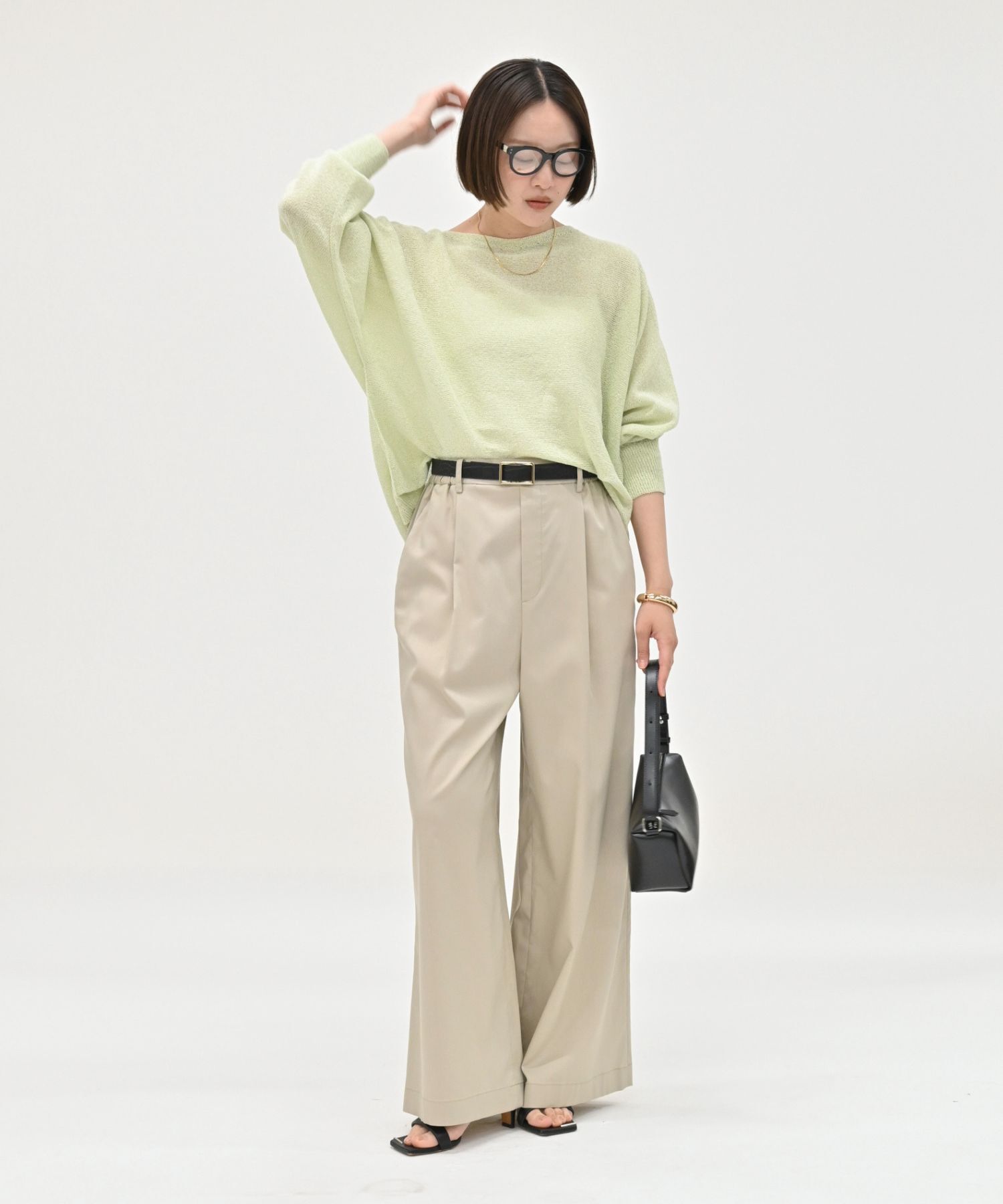 qualite「【夏まで快適に着られる】camifine ニットプルオーバー」|Tシャツ・カットソー|