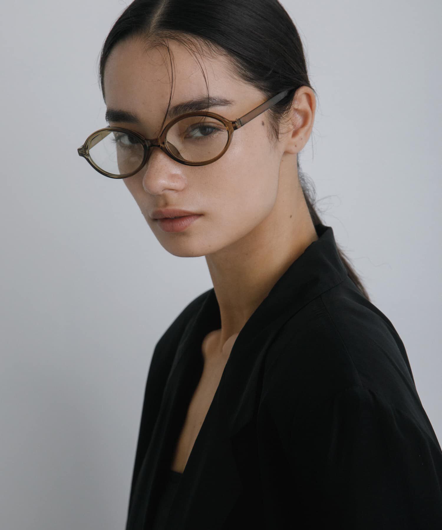 URBAN RESEARCH「decor『デコール』　Eyewear Round」|メガネ|カーキ