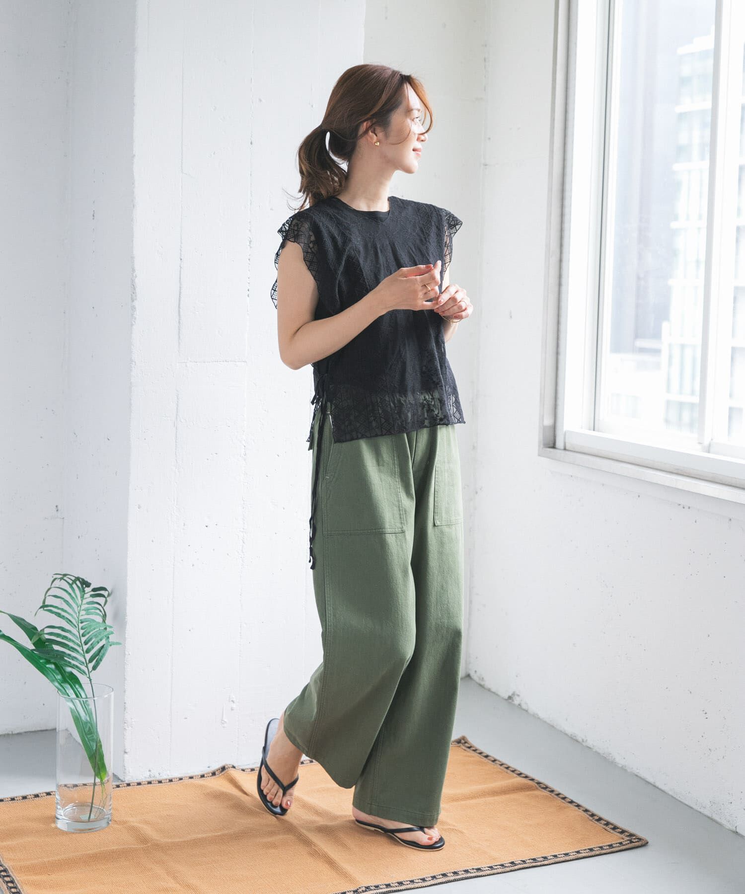 URBAN RESEARCH DOORS「2WAYレースカバー」|ストール|