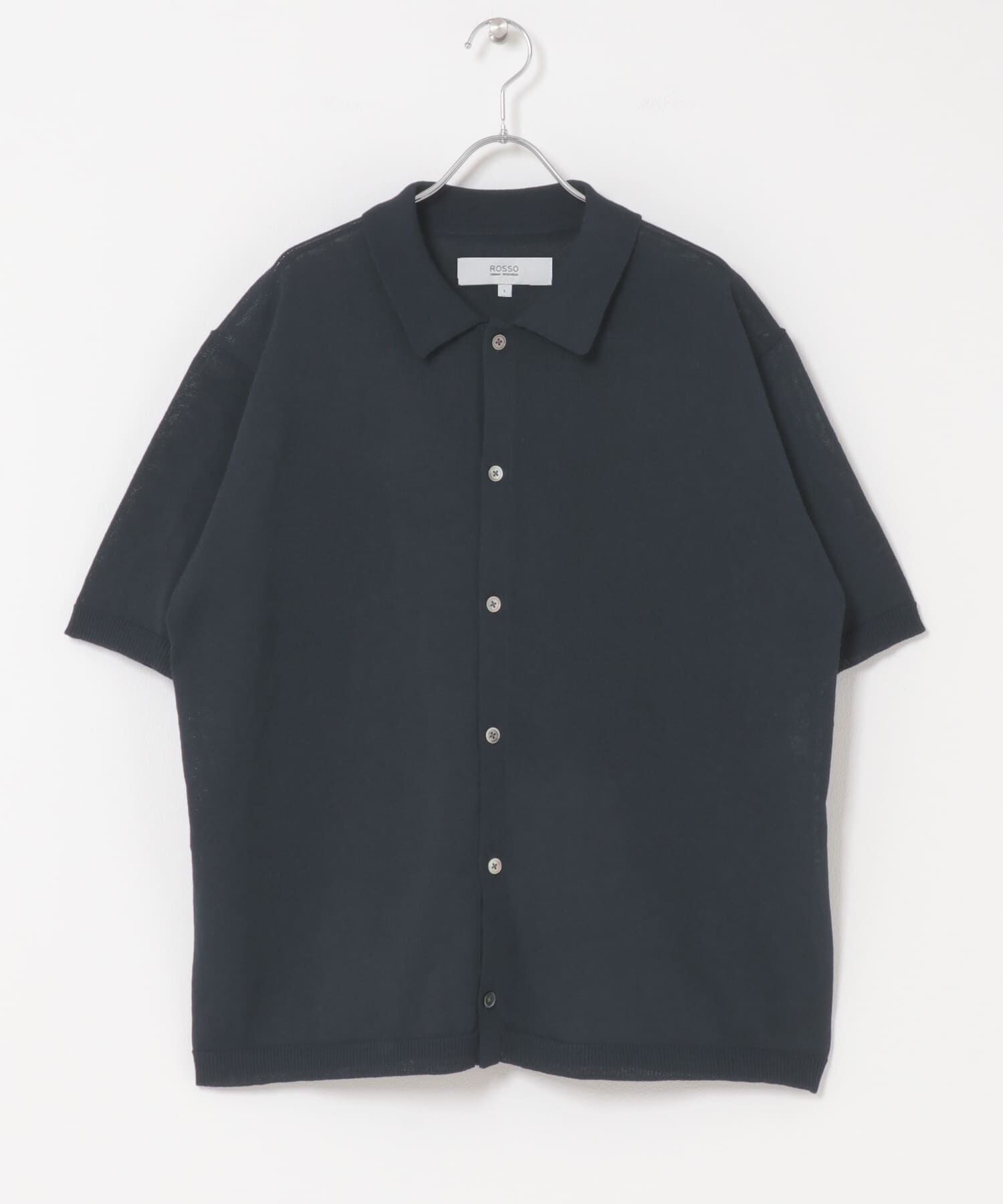URBAN RESEARCH ROSSO「『UR TECH』AIRDRY半袖ポロカーディガン」|カーディガン|