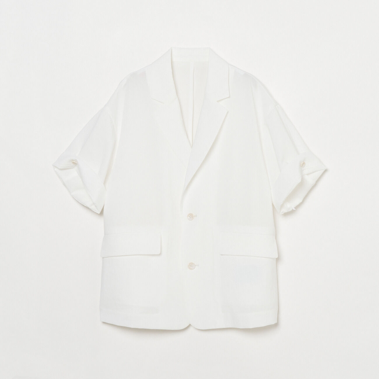 HELIOPOLE「HELIOPOLE DRY TOUCH HALF SLEEVE JACKET」|デニムジャケット|ホワイト