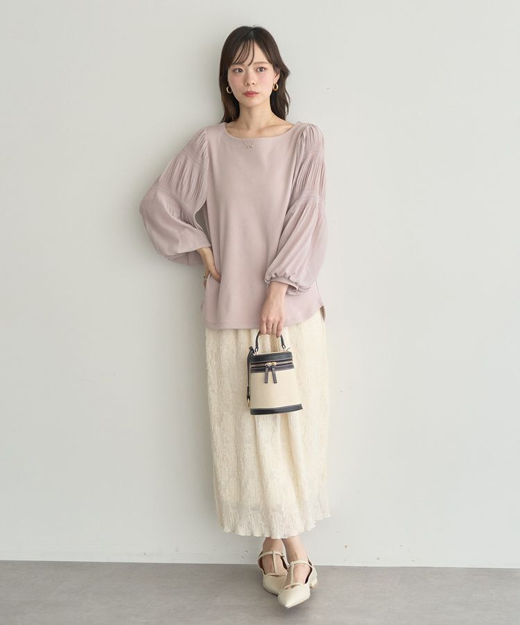 earth music&ecology「マジョリカプリーツプルオーバー」|Tシャツ・カットソー|