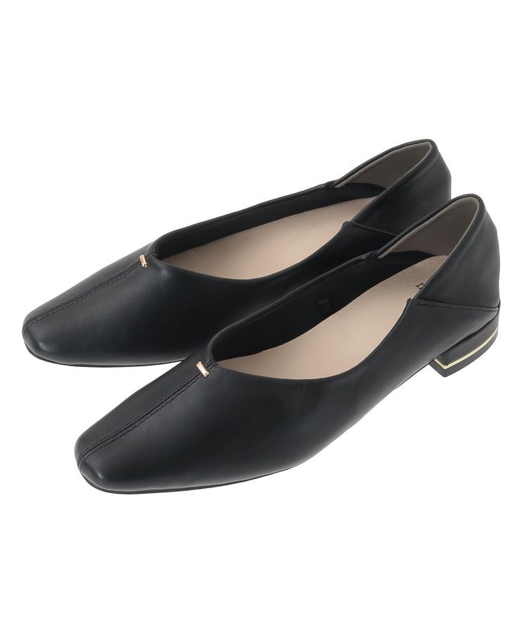 Green Parks「・minia センターシーム金具付パンプス」|パンプス|Black