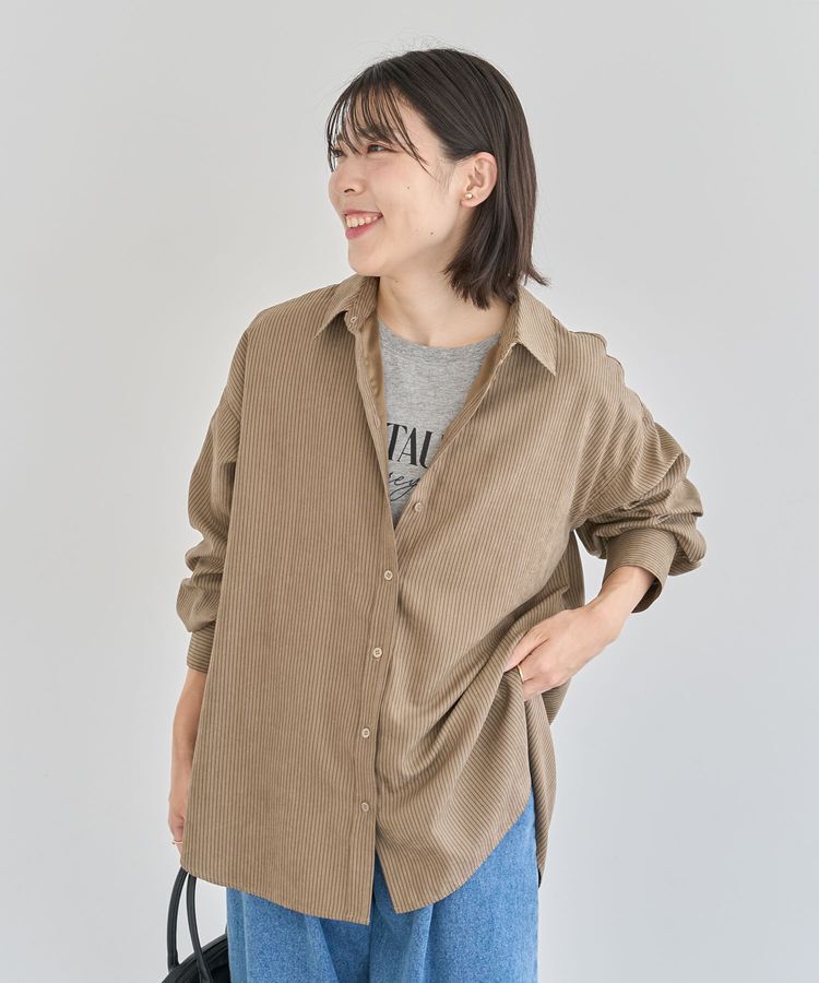 Green Parks「キレイ目ロゴ長袖Tシャツ」|Tシャツ・カットソー|