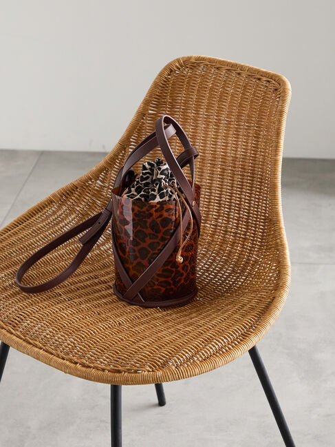 Te chichi「PVCアニマル巾着バッグ」|その他|ブラウン