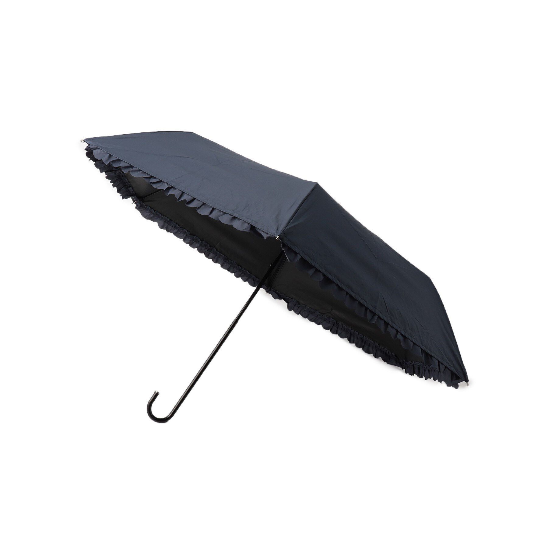 grove「ヒートカットフリル　ミニ【晴雨兼用】【紫外線遮蔽率／遮光率99．9％以上】」|傘|ネイビー(094)