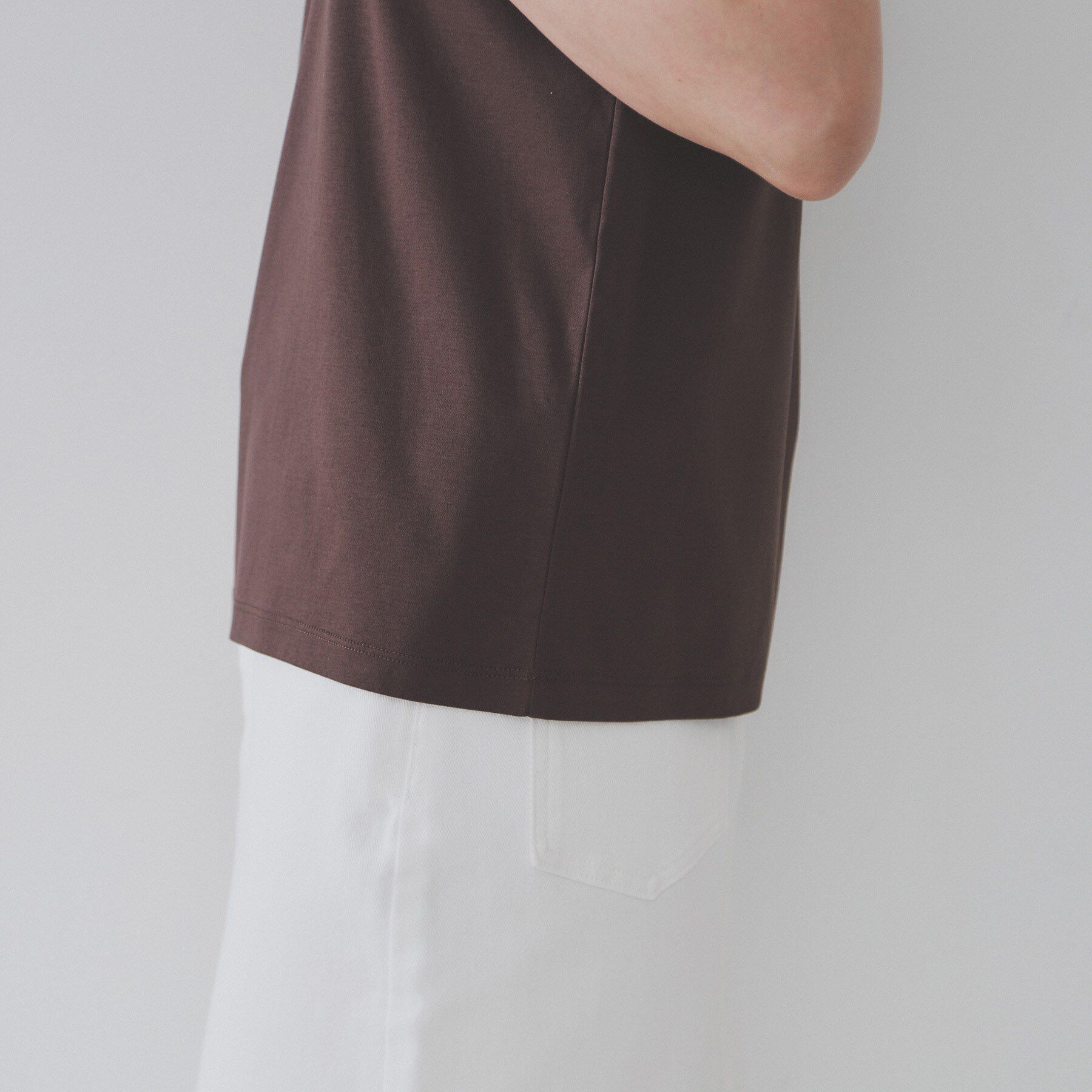 OPAQUE.CLIP「《5色展開／SS-LLサイズ》VネックベーシックTシャツ【接触冷感／洗濯機洗い可】」|Tシャツ・カットソー|