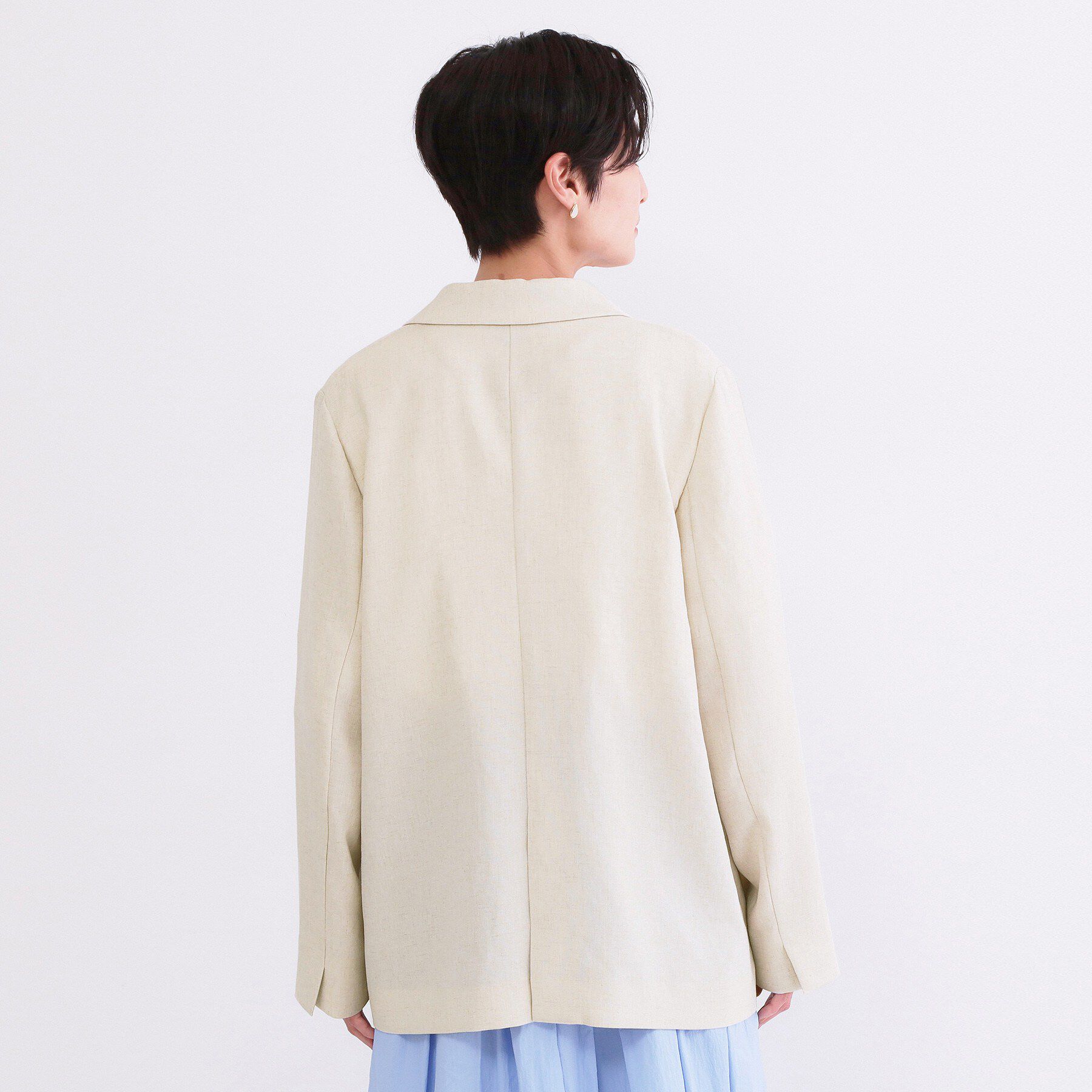 OPAQUE.CLIP「【UVケア／接触冷感】ダブルブレストジャケット《防シワ加工／洗える》」|テーラードジャケット|