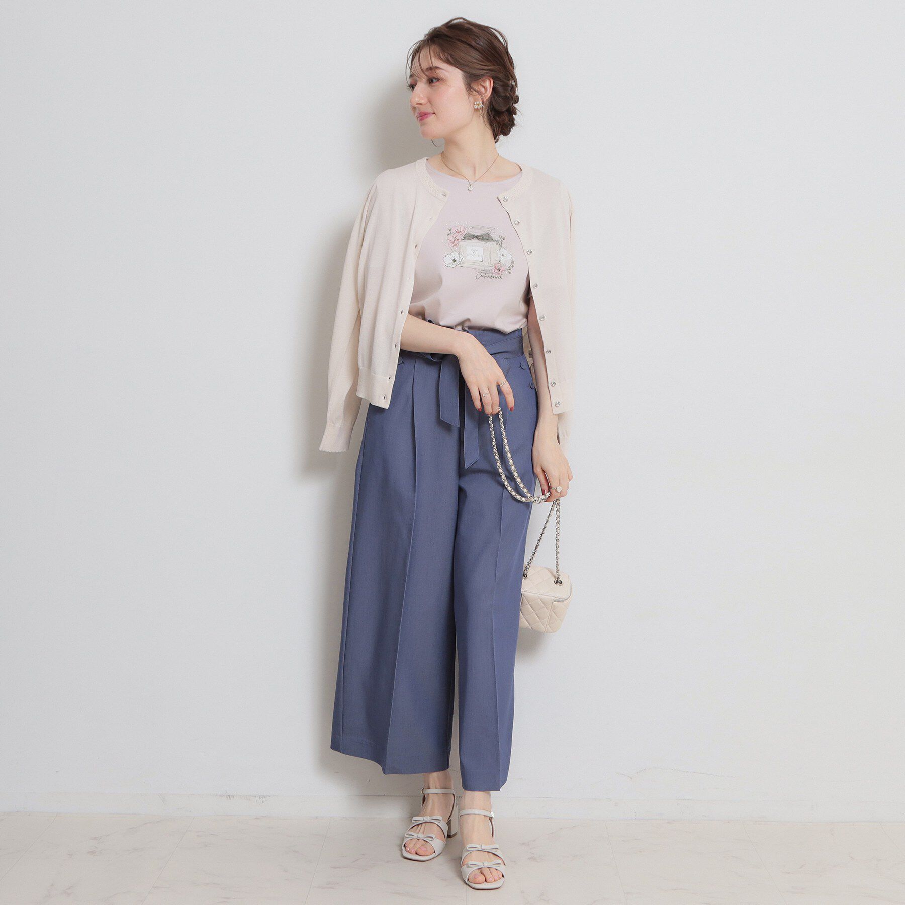 Couture broach「【接触冷感・UVカット】パフュームプリントTシャツ」|Tシャツ・カットソー|