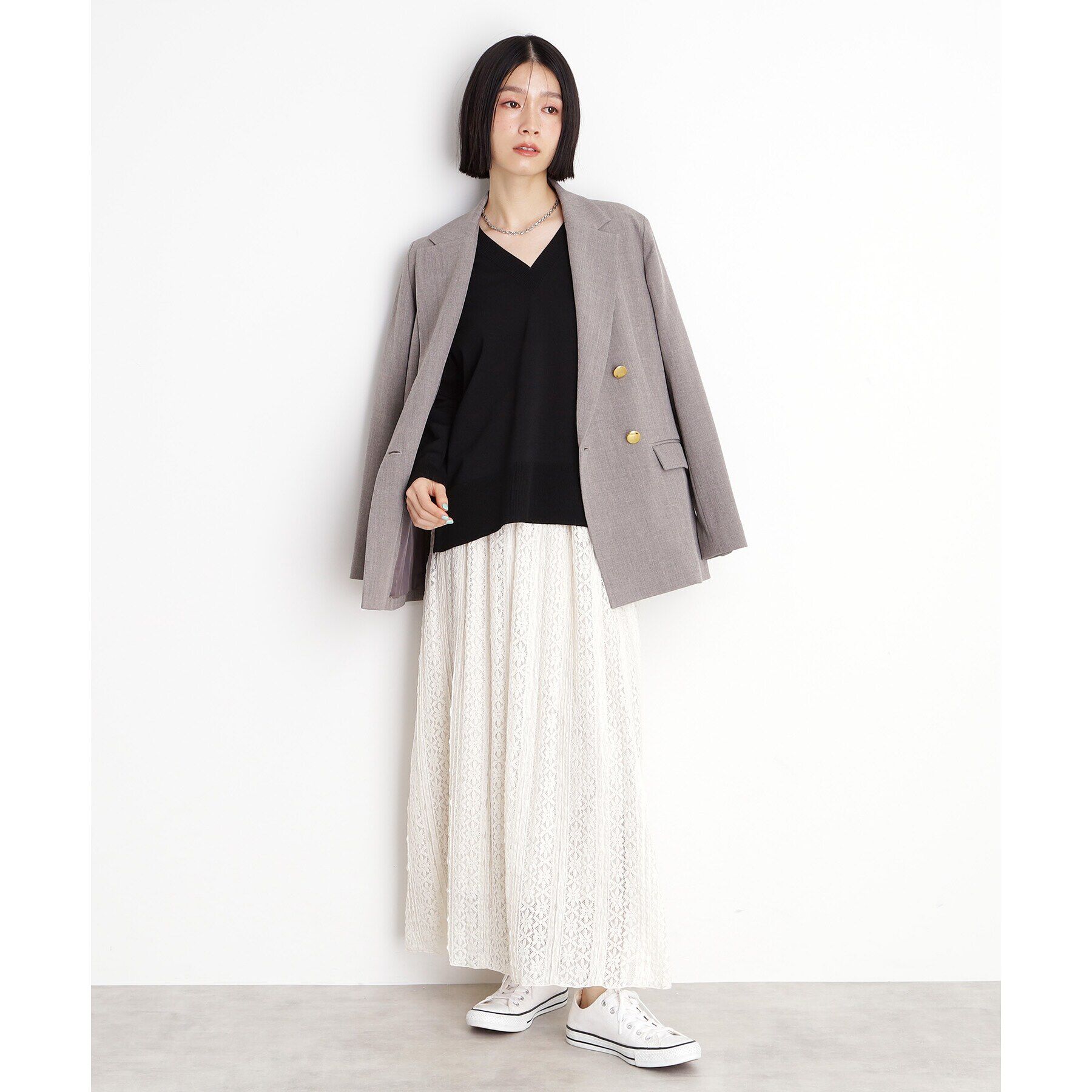 THE SHOP TK「【ONOFF活躍／セレモニー／通勤】CAVIAN Wブレストジャケット／洗える」|テーラードジャケット|