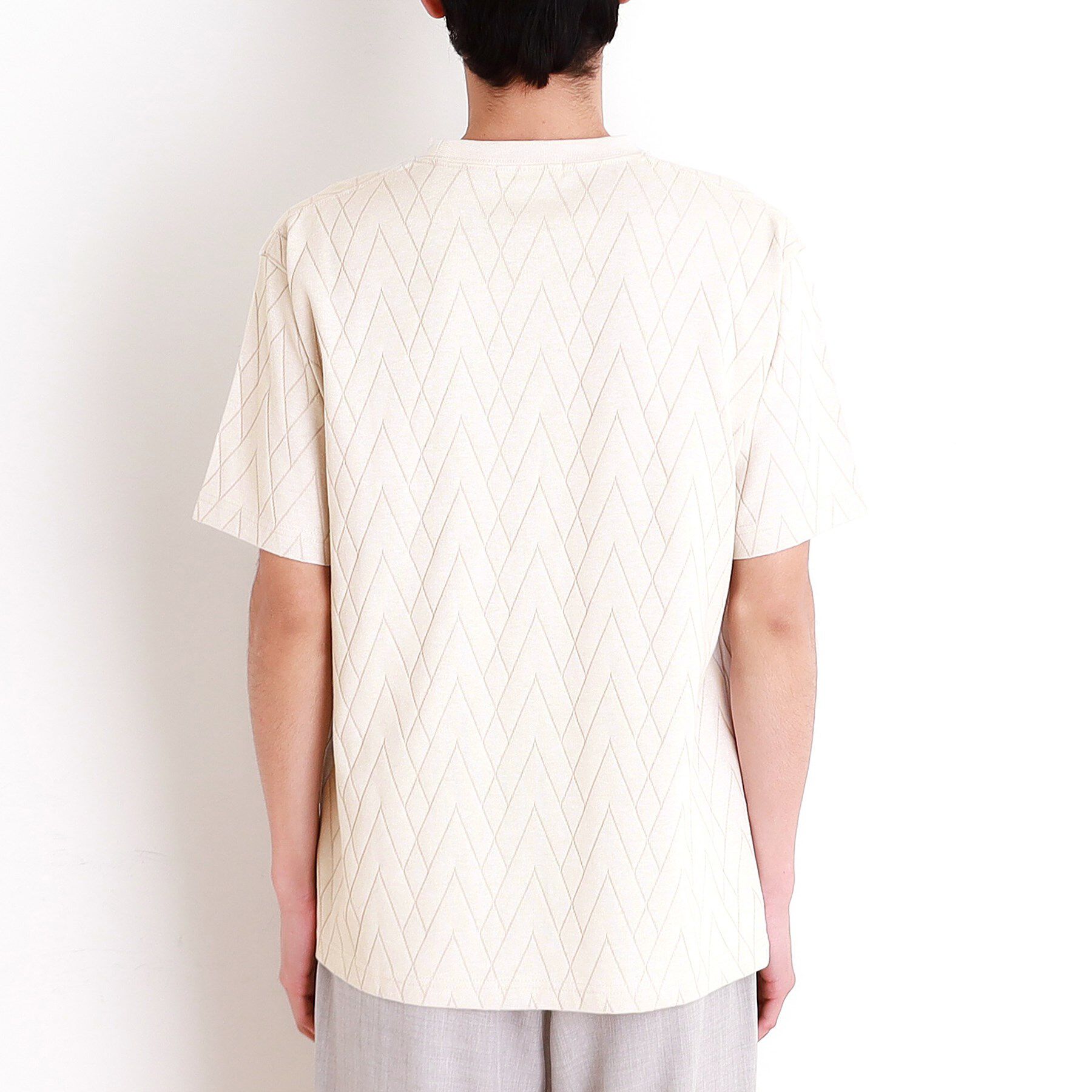 THE SHOP TK「ジオメトリック リンクス柄 半袖Ｔシャツ 洗濯機OK」|Tシャツ・カットソー|