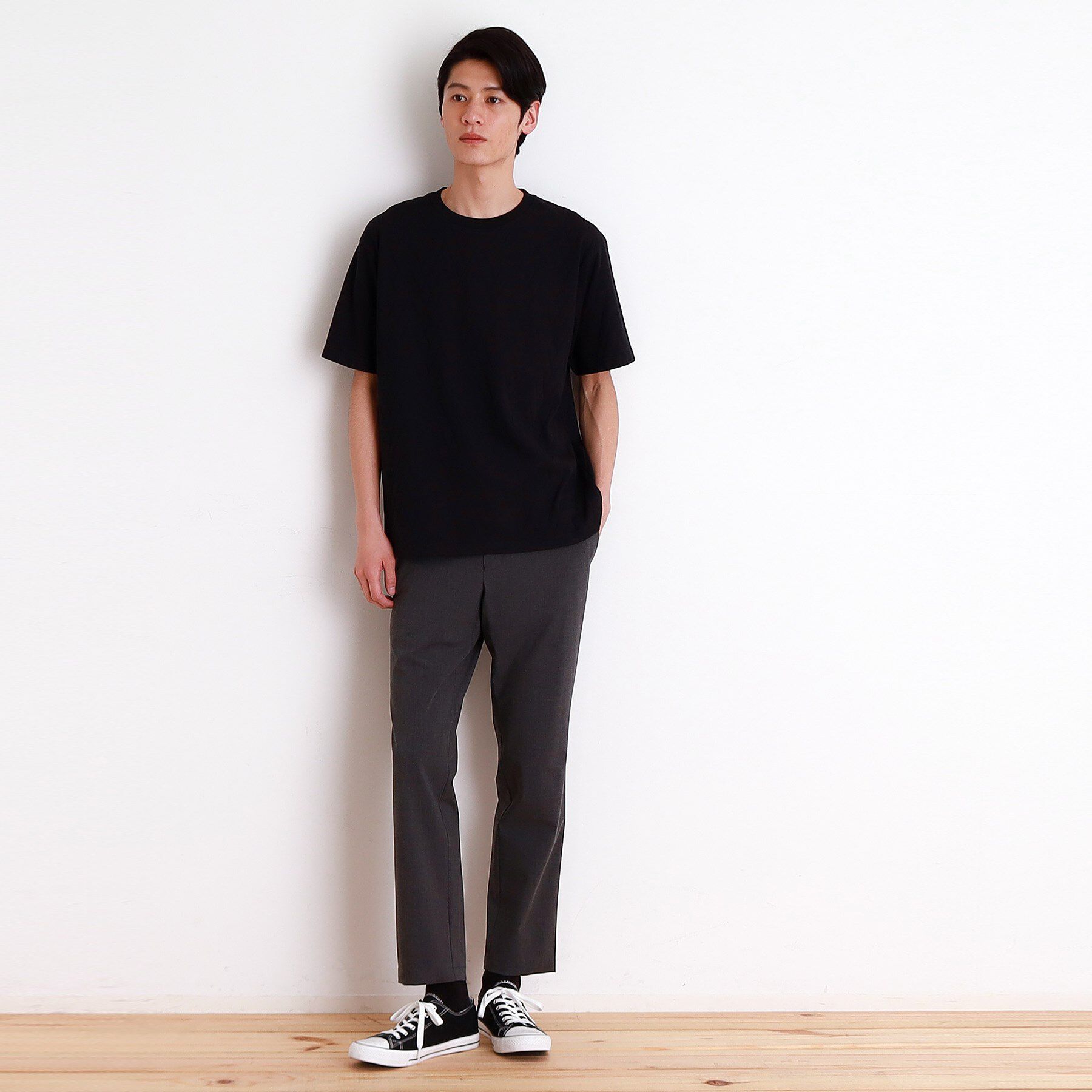 THE SHOP TK「ジオメトリック リンクス柄 半袖Ｔシャツ 洗濯機OK」|Tシャツ・カットソー|