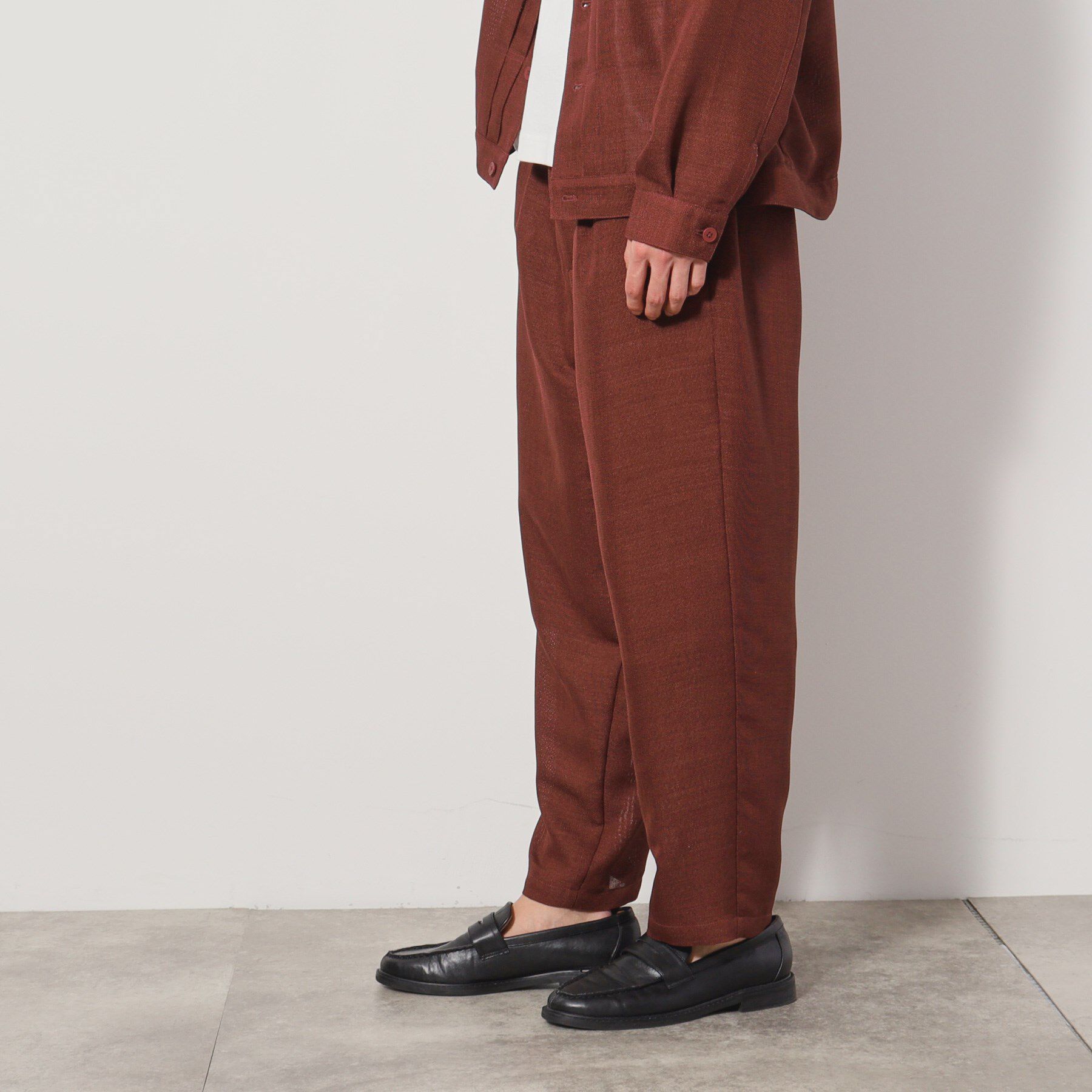 THE SHOP TK「パナマメッシュ ワイドパンツ セットアップ可」|その他|