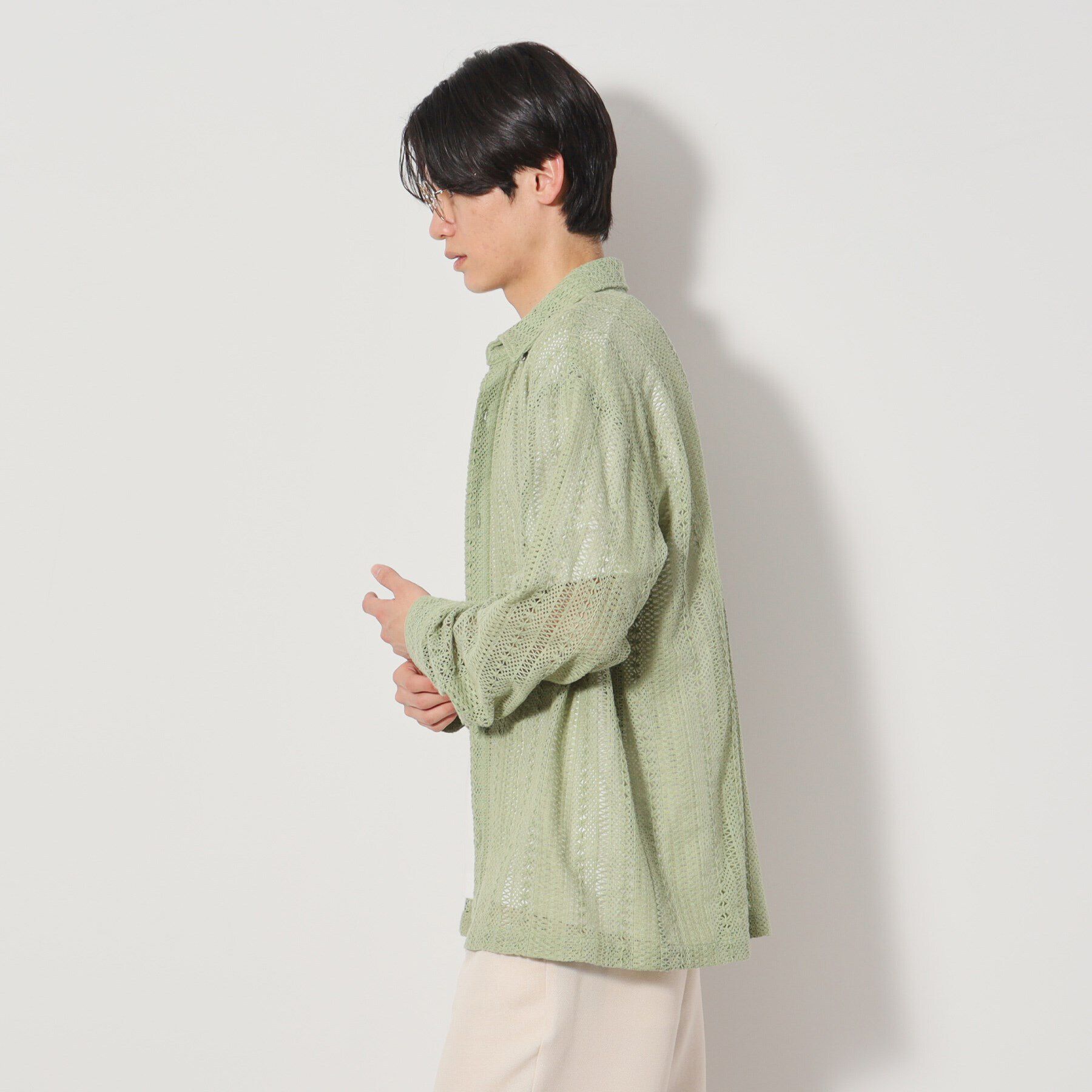 THE SHOP TK「レースシャツ+半袖Tシャツ セットアイテム」|シャツ・ブラウス|