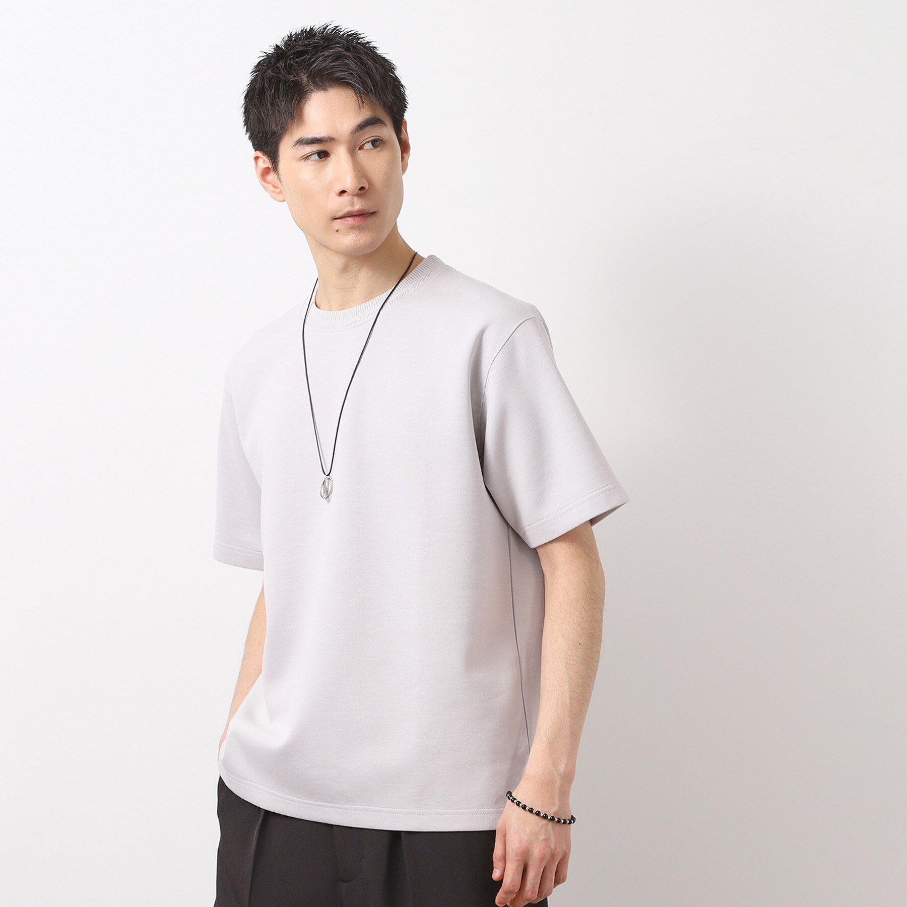 THE SHOP TK「ダブルフェイス半袖Tシャツ　洗濯機OK」|Tシャツ・カットソー|