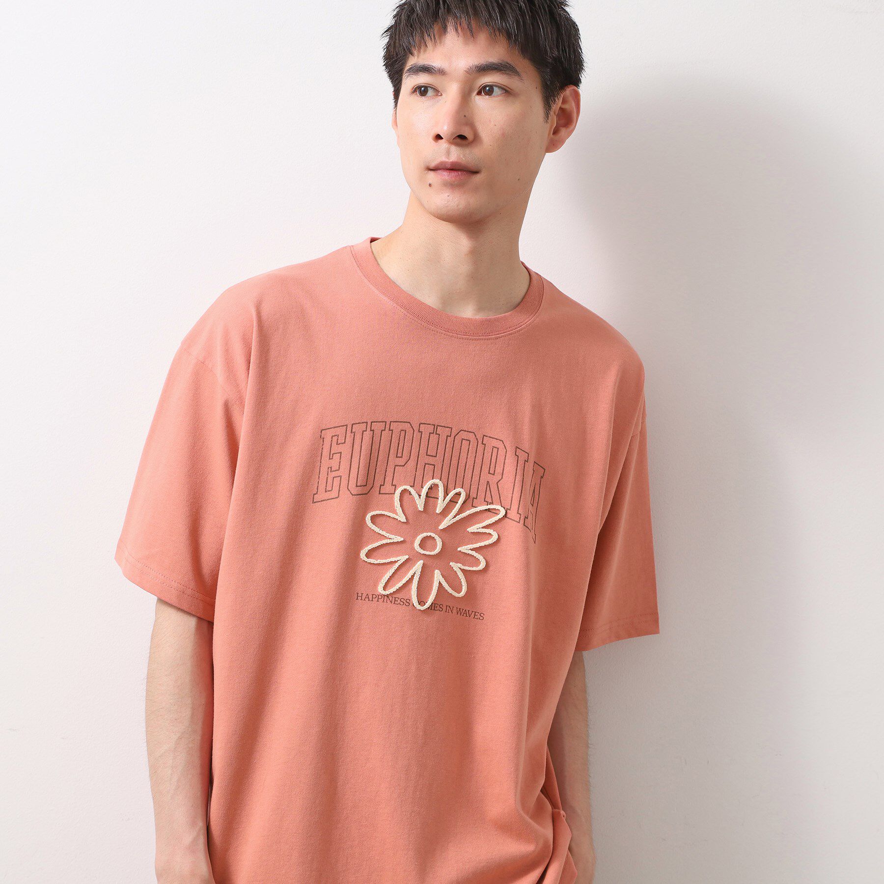 THE SHOP TK「刺繍ロゴ半袖Ｔシャツ　洗濯機OK/ユニセックス」|Tシャツ・カットソー|