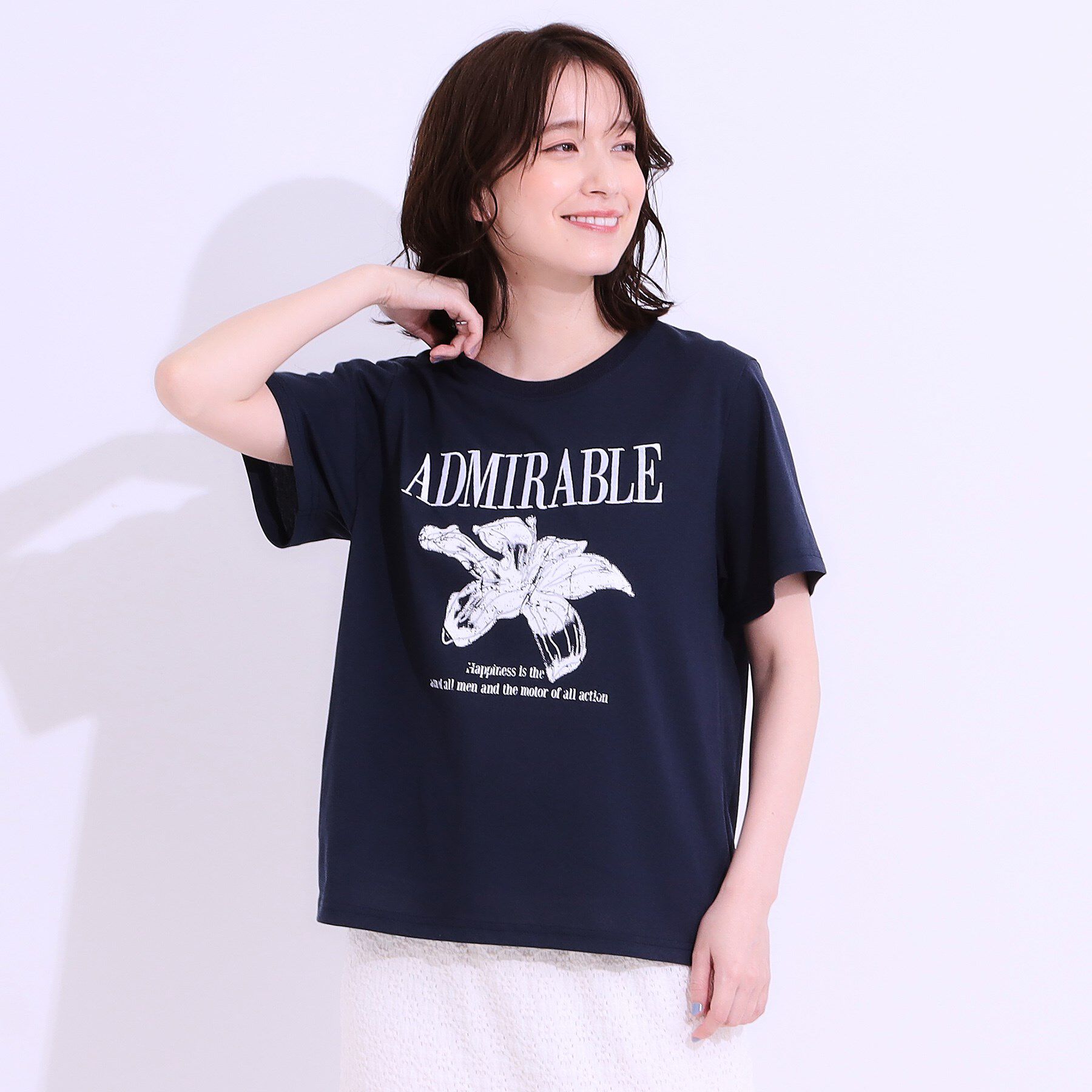 SHOO･LA･RUE「【S-LL】選べる4柄 デザイン刺繍アソートTシャツ」|Tシャツ・カットソー|