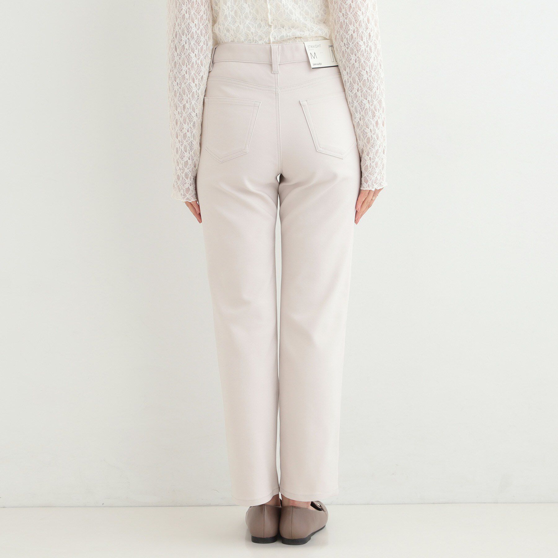 SHOO･LA･RUE「【洗濯機可/SS-LL/ストレッチ】すらっときれい見え 大人のストレッチストレートパンツ」|その他|