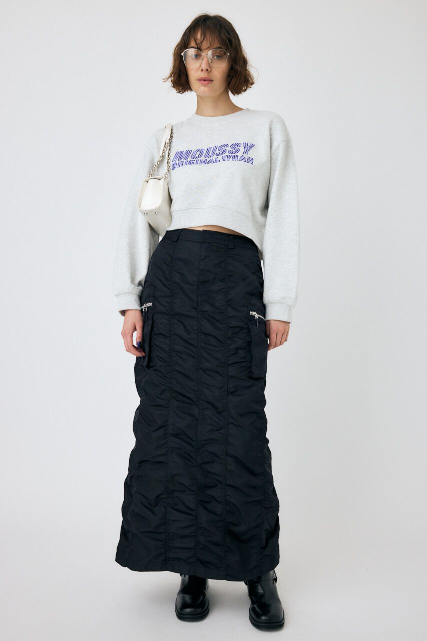 MOUSSY「NYLON CARGO スカート」|スカート|BLK