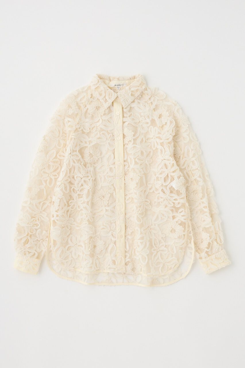 MOUSSY「RIBBON TULLE シャツ」|シャツ・ブラウス|