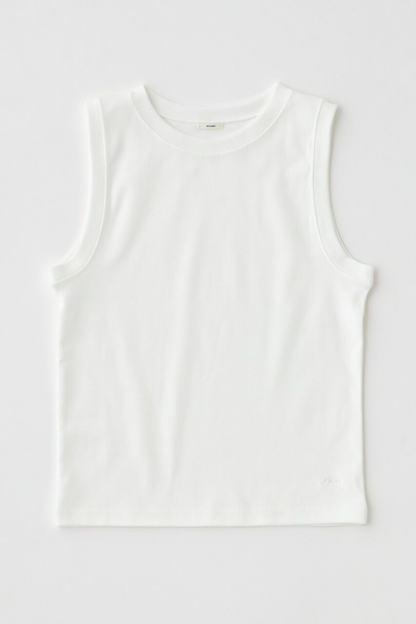 MOUSSY「SUVIN GIZA SLEEVELESS トップス」|タンクトップ|WHT