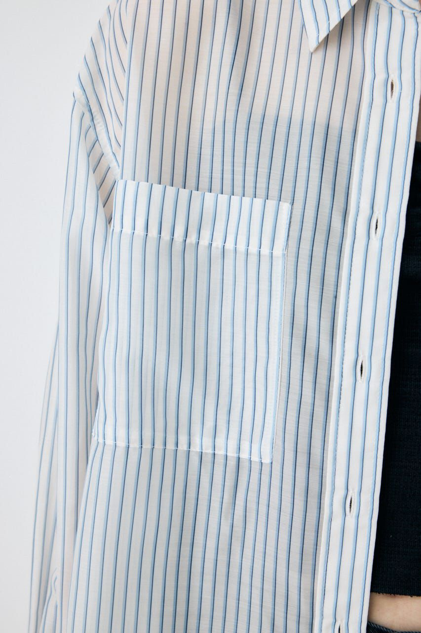 MOUSSY「OVERSIZED SHEER シャツ」|シャツ・ブラウス|