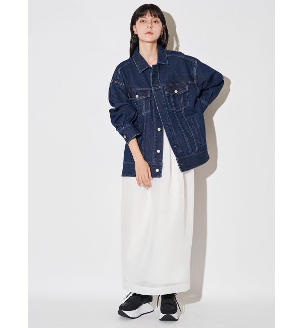 ELENDEEK「BACK FORM LOOSE DENIM JK」|デニムジャケット|