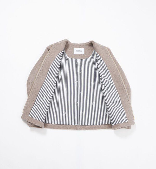 MACKINTOSH PHILOSOPHY「【WEB&一部店舗限定】ウールパイルノーカラーショートコート」|その他|