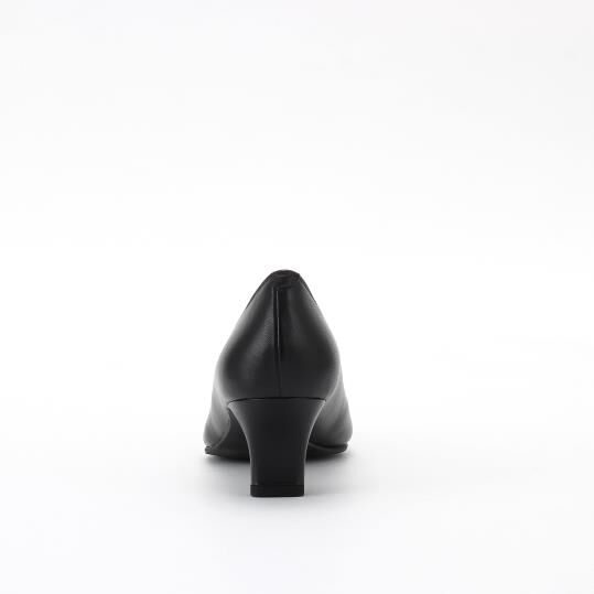 銀座かねまつ「LSBO2452BSSHPBLK　【防水】【本革】【Bワイズ】アクアベルスレンダーパンプス」|パンプス|