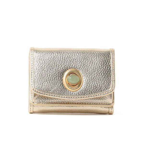 Ray BEAMS 「【WEB限定】Hashibami / ストーン ウォレット」|財布|GOLD
