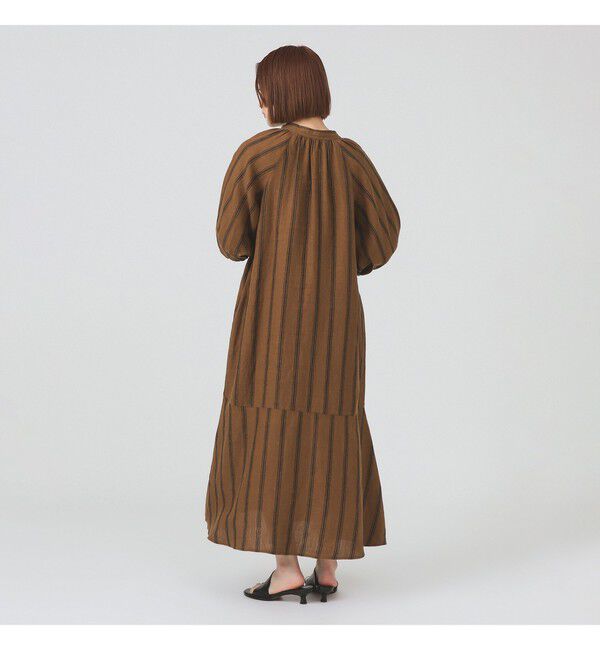 Ray BEAMS 「リネン バルーンスリーブ ワンピース」|ワンピース|