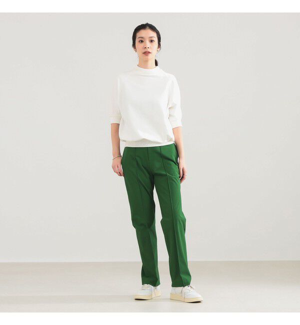 Demi-Luxe BEAMS 「AK+1 / モックネック ハーフスリーブ スウェット」|ニット・セーター|