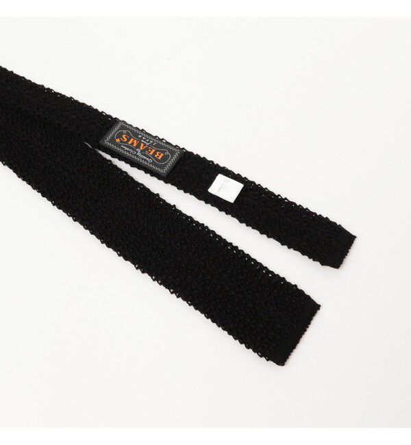 BEAMS PLUS「BEAMS PLUS｜Cotton Knit Tie Solid｜メンズ ニットタイ ネクタイ｜無地 ワントーン｜コットン100% 日本製」|ネクタイ・蝶ネクタイ|