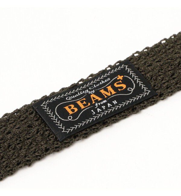 BEAMS PLUS「BEAMS PLUS｜Cotton Knit Tie Solid｜メンズ ニットタイ ネクタイ｜無地 ワントーン｜コットン100% 日本製」|ネクタイ・蝶ネクタイ|